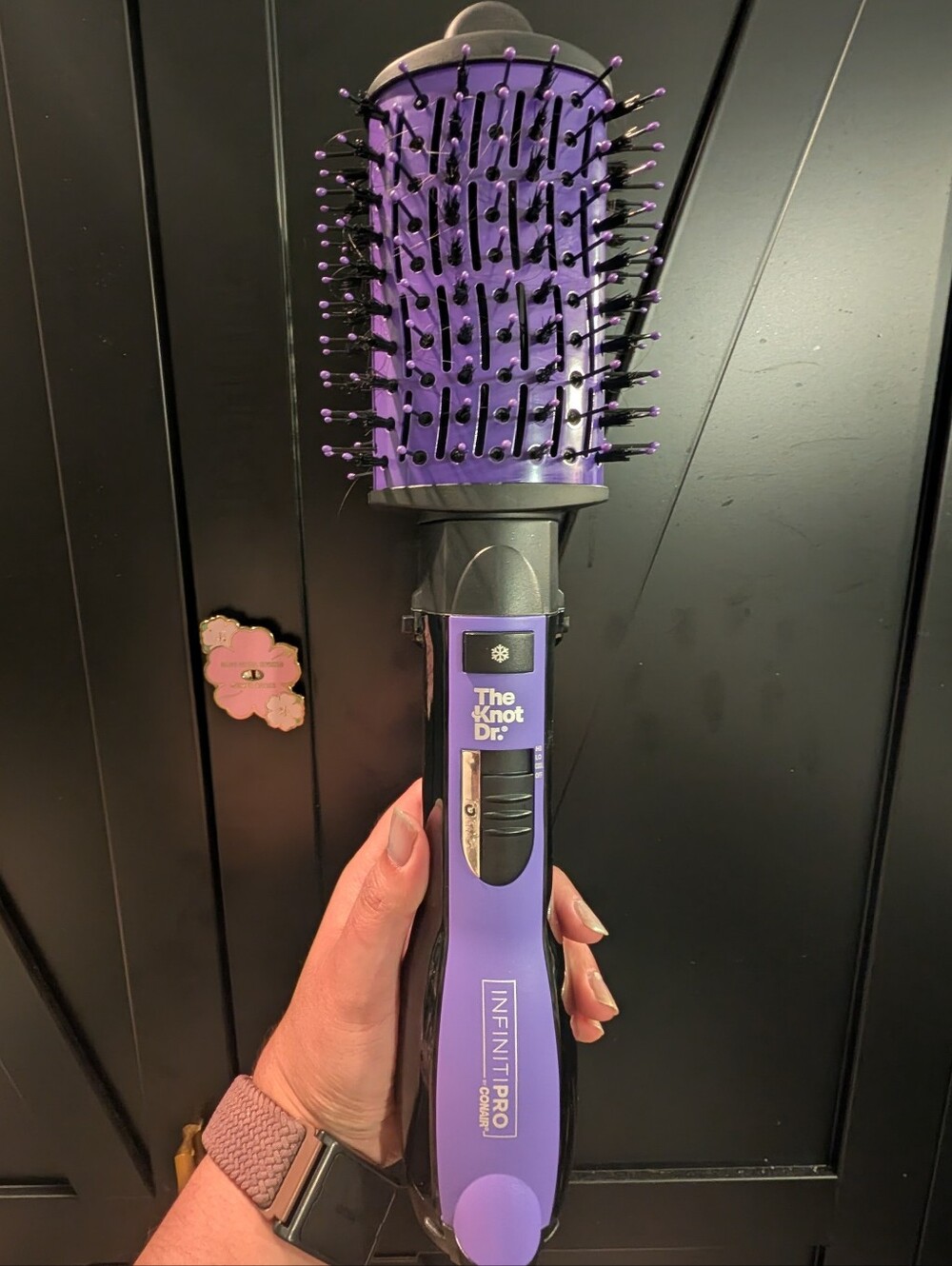 The Knot Dr. Infiniti Pro Heated Round Brush - Purple